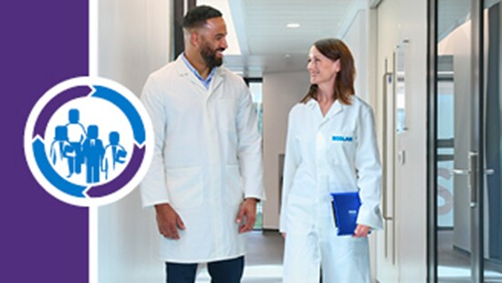 Ecolab expert talking with a client