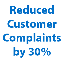 Reduced customer complaints by 30%.