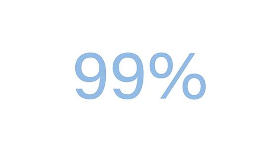99 percent