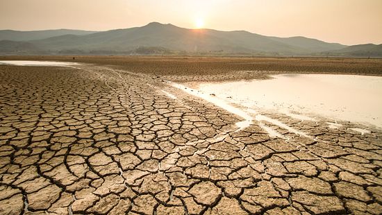 Arid landscape showing need for potable water use reduction.